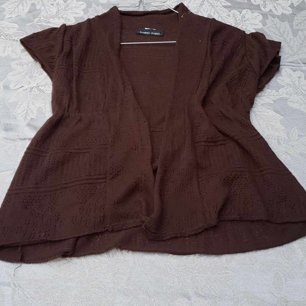 ❤5for25 sweater project brown cardigan